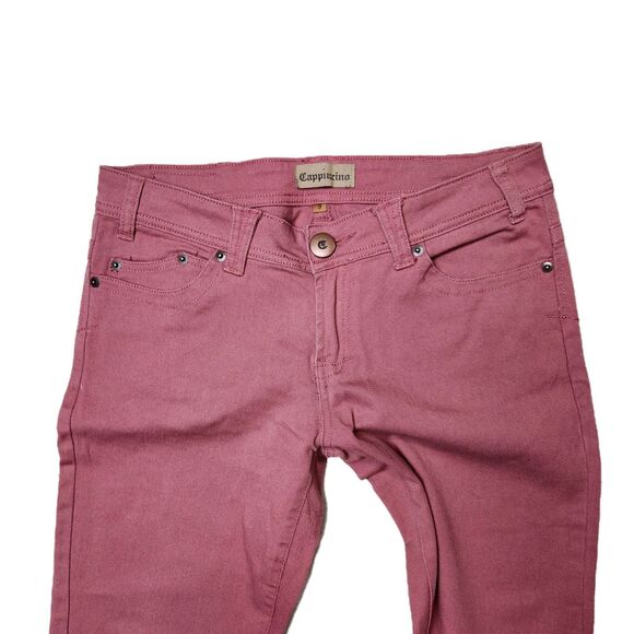 Cappuccino Jeans Womens 9 Pink‎ Flare Y2k Style Bratz Barbie Preppy Bell Bottom - Picture 3 of 12